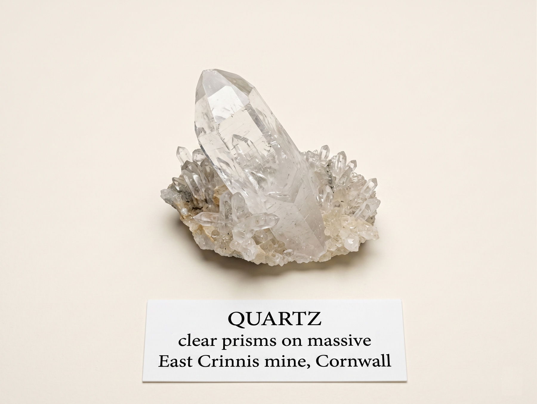 East Crinnis Mine, Quartz, submitted by BertyBasset on 12-05-2026.
© Robin Griffiths, post processing by Nano Banana East Crinnis Mine, Quartz